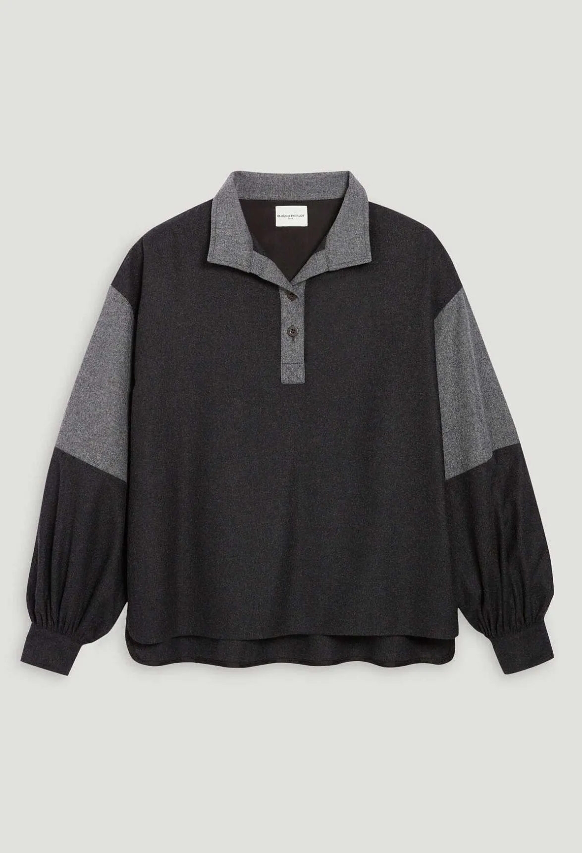 Blouse Ample Gris Fonce^Claudie Pierlot Flash Sale