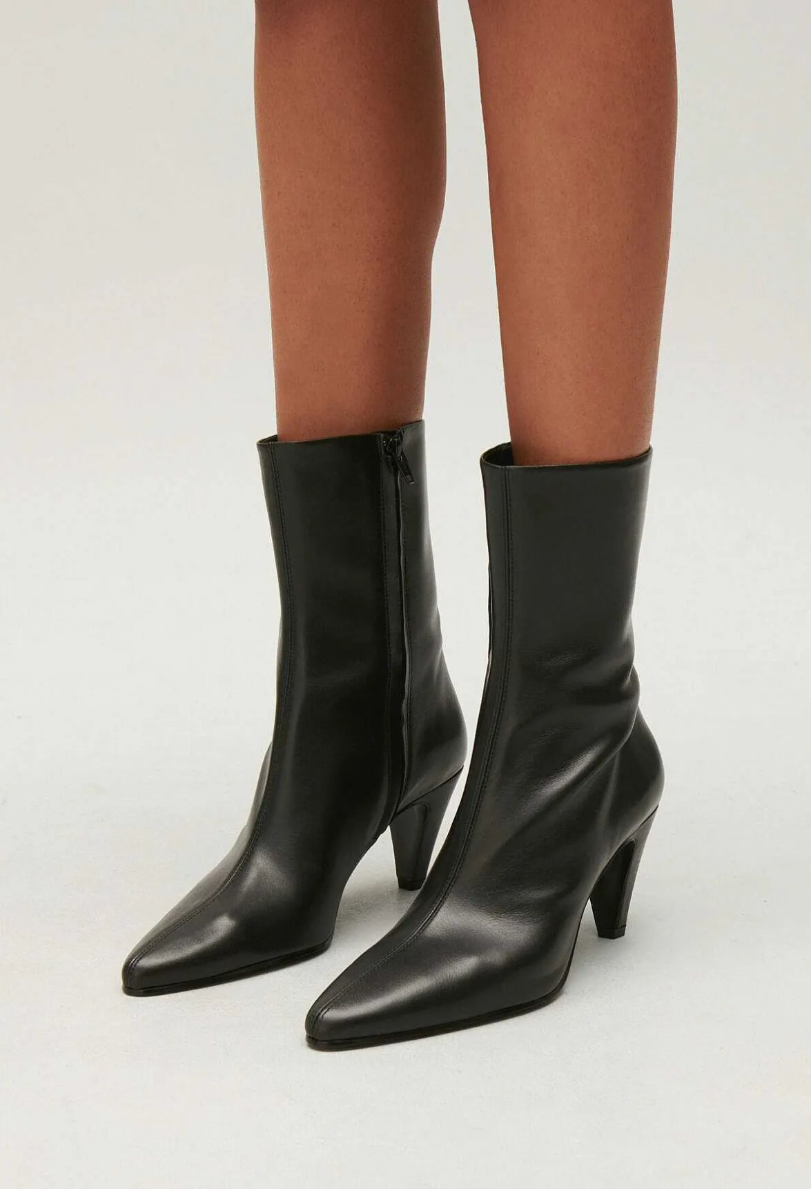 Bottines Cuir Noir^Claudie Pierlot New