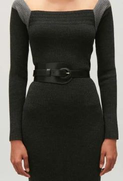 Ceinture Cuir Noir^Claudie Pierlot New