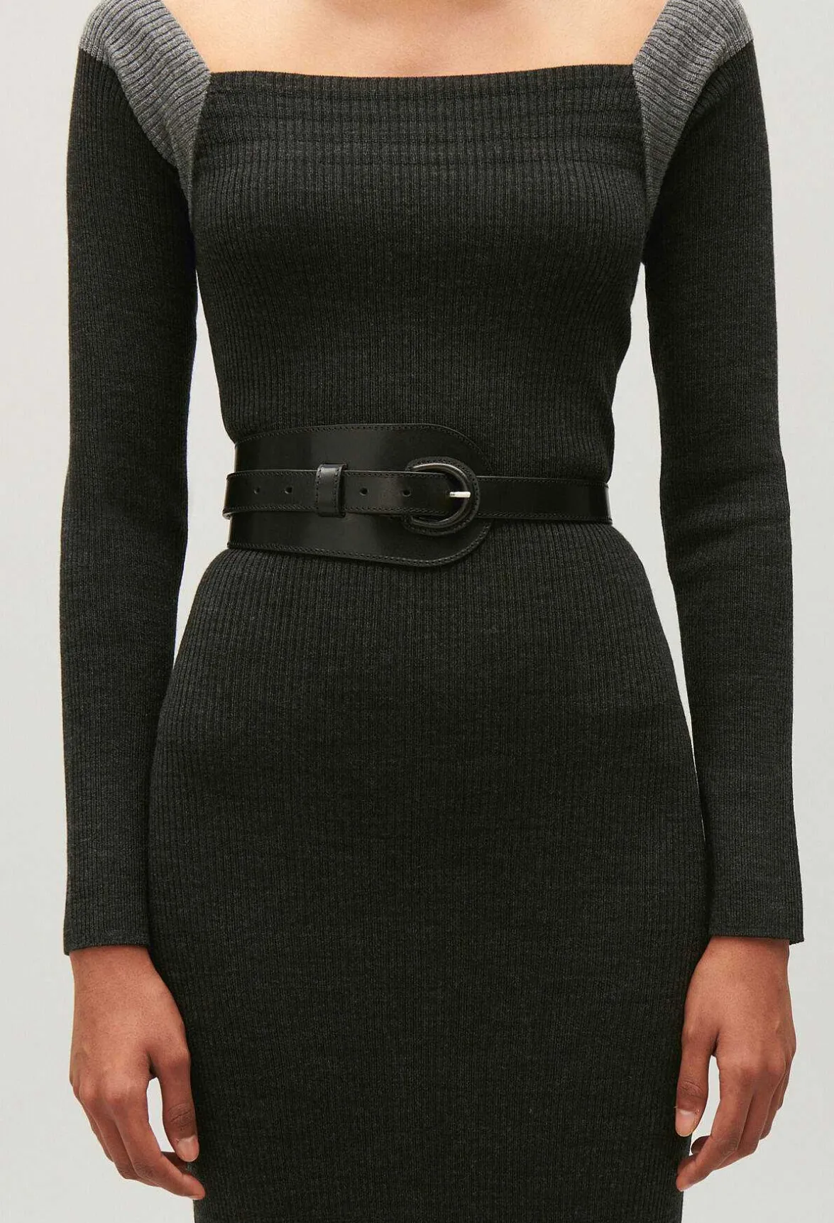 Ceinture Cuir Noir^Claudie Pierlot New