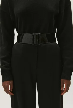Ceinture Large Vernie Noire^Claudie Pierlot Sale