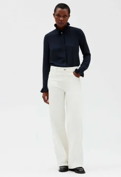 Chemise Col Victorien Marine^Claudie Pierlot Sale