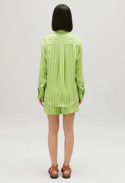 Chemise Fluide Rayures Matcha^Claudie Pierlot Best Sale