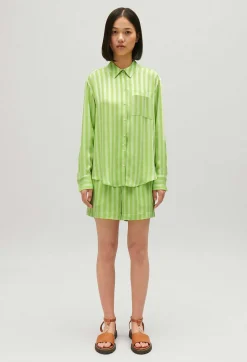 Chemise Fluide Rayures Matcha^Claudie Pierlot Best Sale