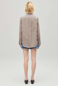 Chemise Rayee Bronze^Claudie Pierlot Discount