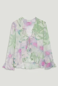 Chemisier Soie Imprime Aquarelle^Claudie Pierlot Sale