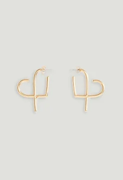 Creoles Coeurs Cp Laiton Dore^Claudie Pierlot Online
