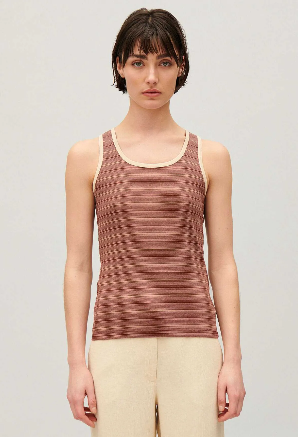 Debardeur Rayures Marron^Claudie Pierlot Best Sale