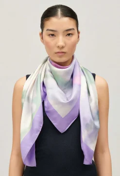 Foulard Soie Imprime Lilas^Claudie Pierlot Online