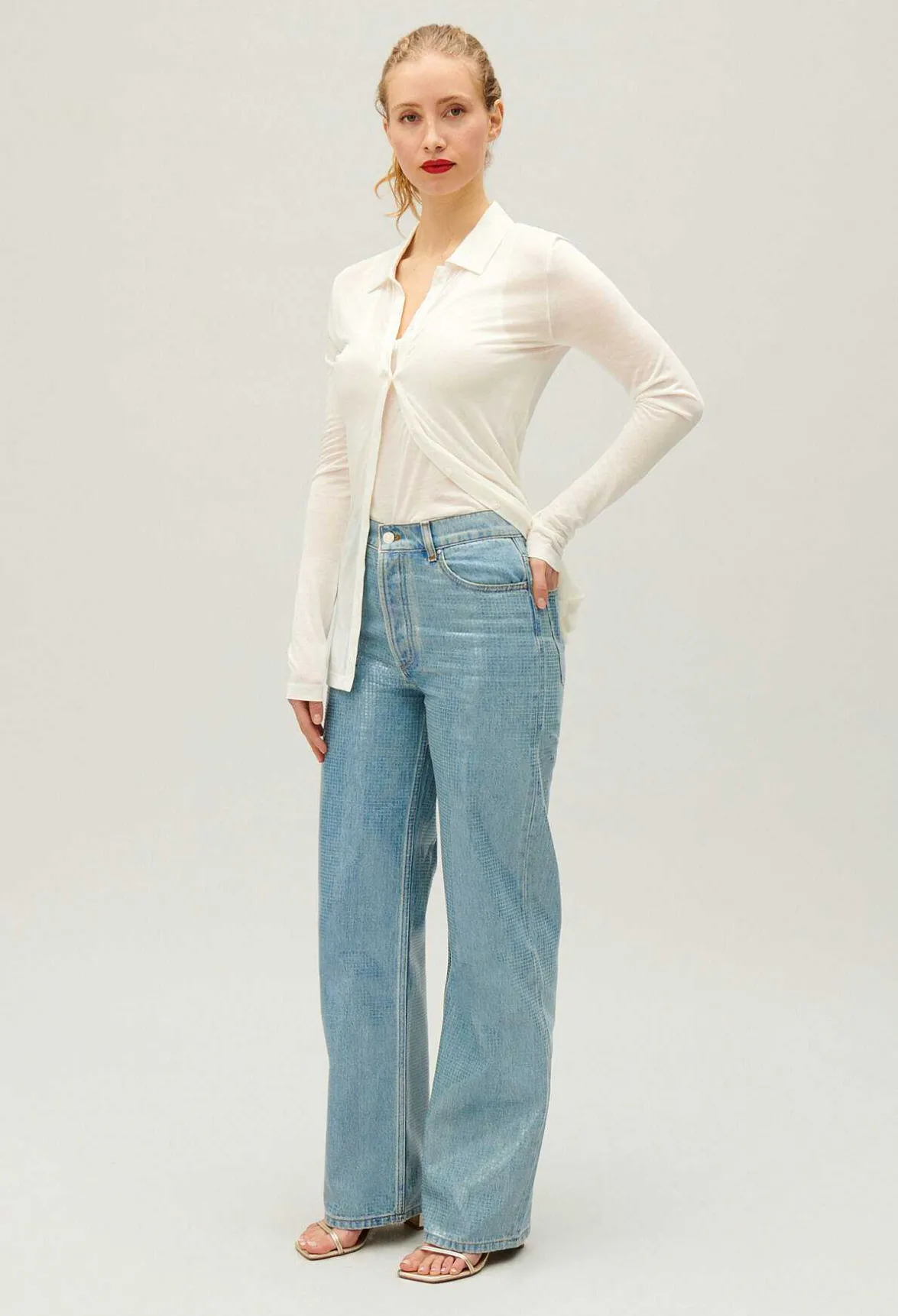 Jean Claude Effet Paillete Bleu^Claudie Pierlot Shop