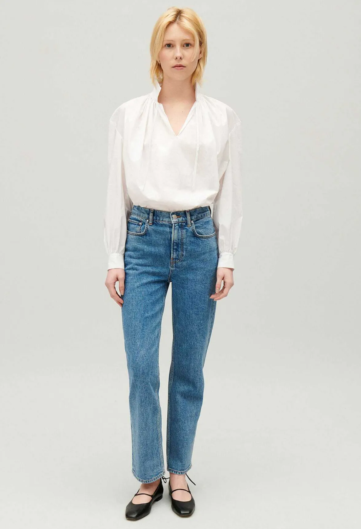 Jean Toto Slim Bleu Delave^Claudie Pierlot Cheap