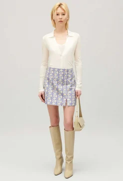 Jupe Courte Trapeze Monogramme^Claudie Pierlot New