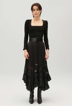Jupe Longue Plissee Asymetrique^Claudie Pierlot Cheap