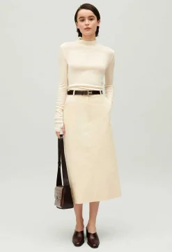 Jupe Midi Beige Clair^Claudie Pierlot Cheap