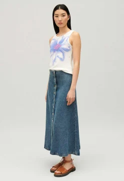 Jupe Midi Denim Bleu^Claudie Pierlot Store