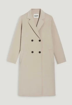 Manteau Mi-Long Laine Melangee Beige^Claudie Pierlot Clearance