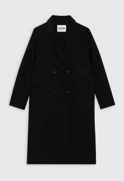 Manteau Noir Droit Mi-Long^Claudie Pierlot Outlet