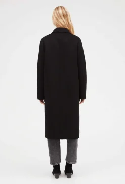 Manteau Noir Droit Mi-Long^Claudie Pierlot Outlet