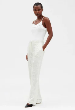 Pantalon A Sequins Blanc^Claudie Pierlot Cheap