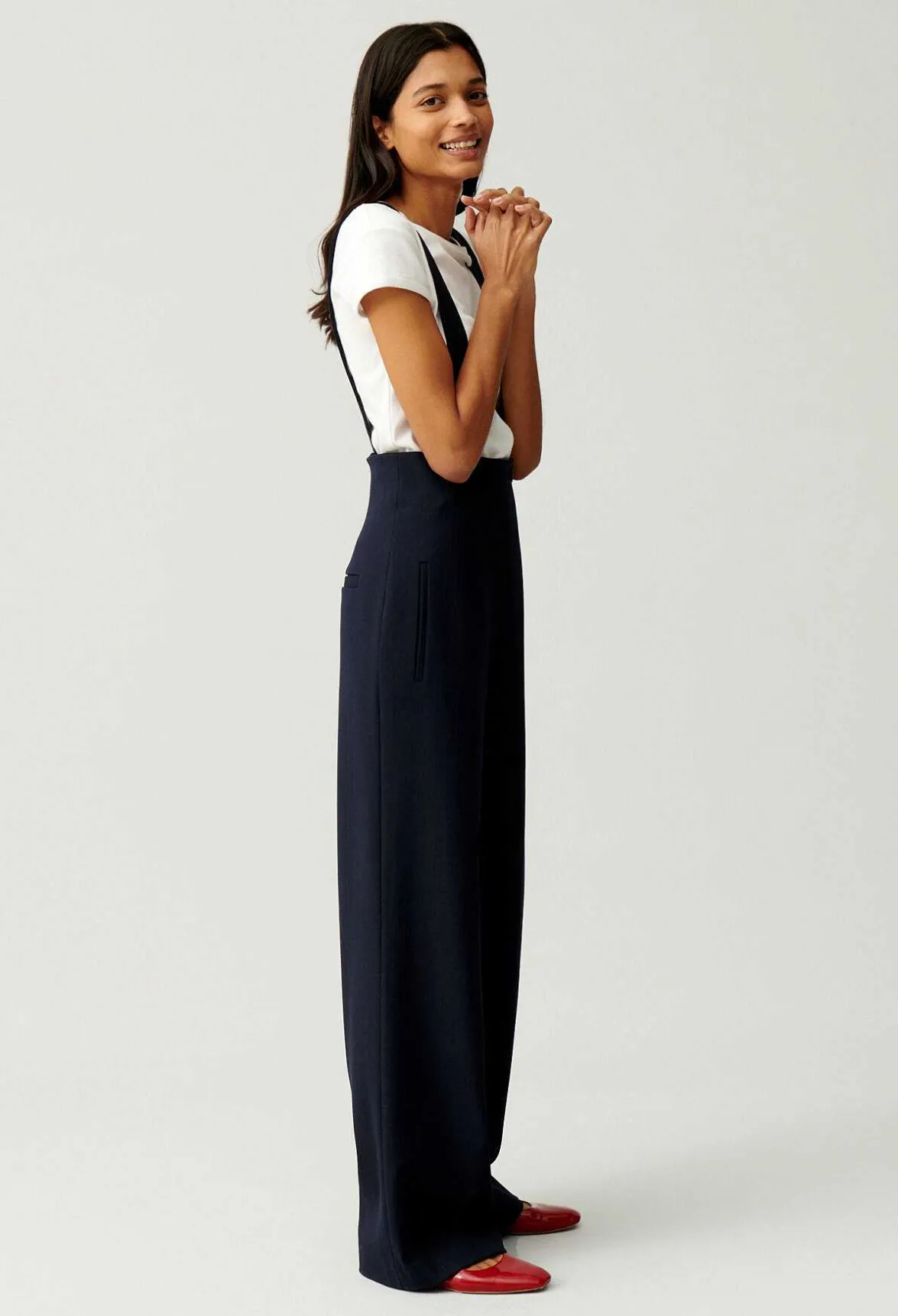 Pantalon Bretelles Marine^Claudie Pierlot Outlet
