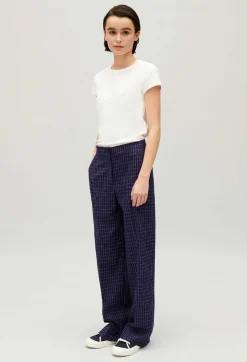 Pantalon Costume Carreaux Indigo^Claudie Pierlot Store
