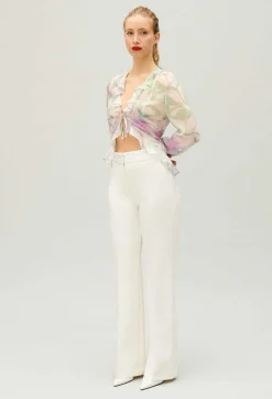 Pantalon Droit Tailleur Blanc^Claudie Pierlot Cheap