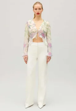 Pantalon Droit Tailleur Blanc^Claudie Pierlot Cheap