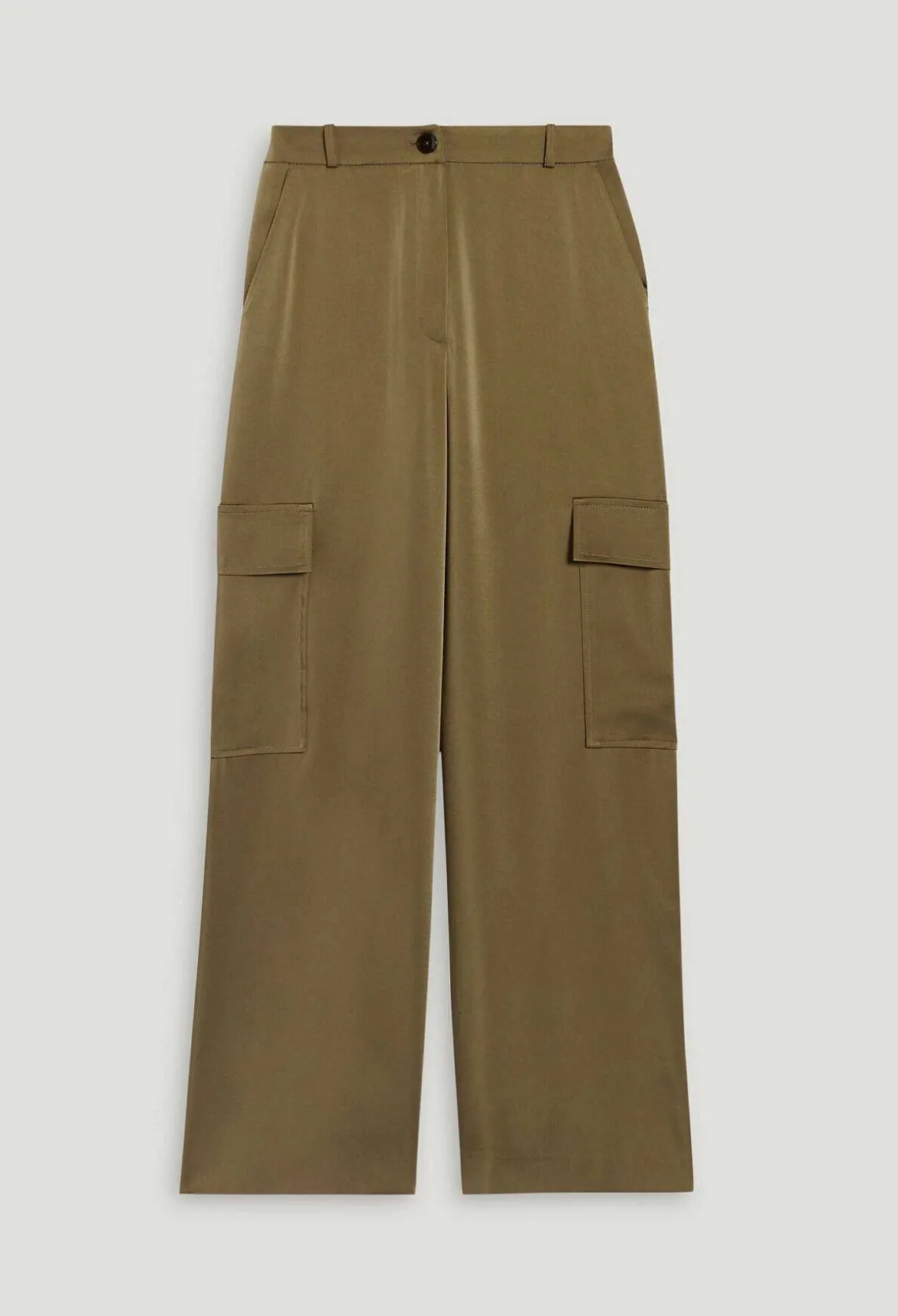 Pantalon Fluide Satine Cargo Kaki^Claudie Pierlot Flash Sale
