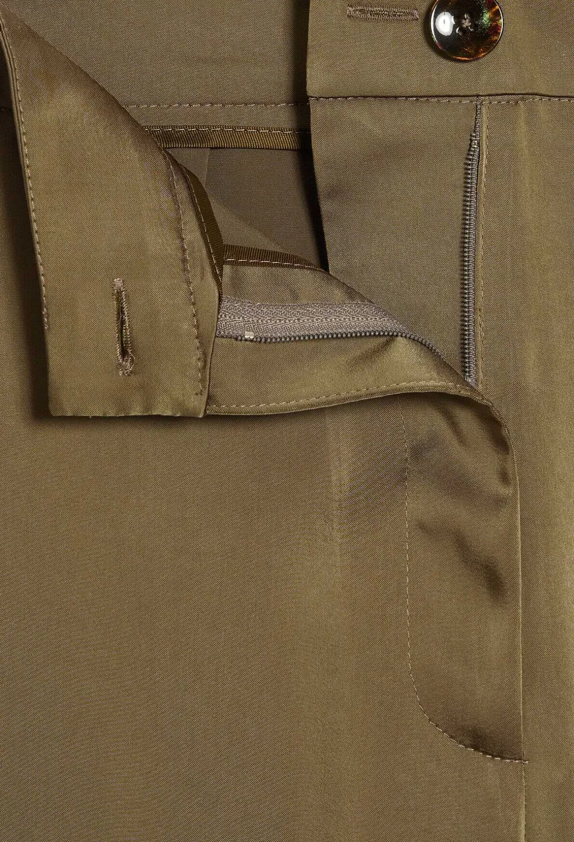Pantalon Fluide Satine Cargo Kaki^Claudie Pierlot Flash Sale