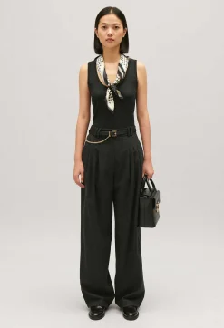 Pantalon Large Gris Chine^Claudie Pierlot Sale