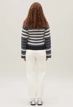 Pull Col Tunisien Marine Ecru^Claudie Pierlot Store