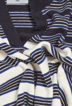 Pull Col Tunisien Marine Ecru^Claudie Pierlot Store