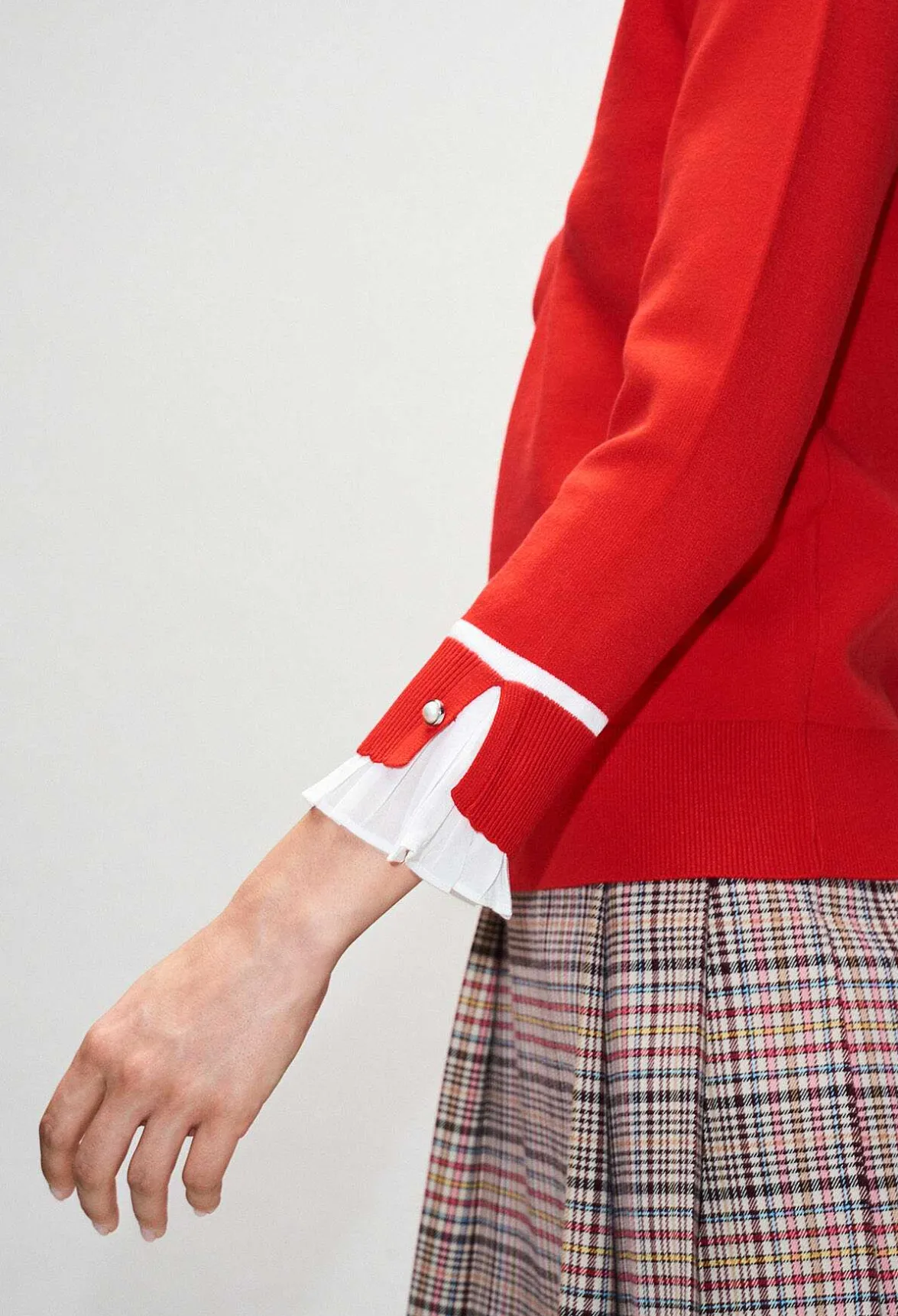 Pull 2 En 1 Col V A Bandes Contrastees^Claudie Pierlot Best