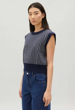 Pull Sans Manches Maille Rayee^Claudie Pierlot Online