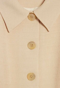 Robe Courte Boutons Beige^Claudie Pierlot Cheap