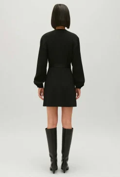 Robe Courte Cache-Coeur Noir^Claudie Pierlot Sale