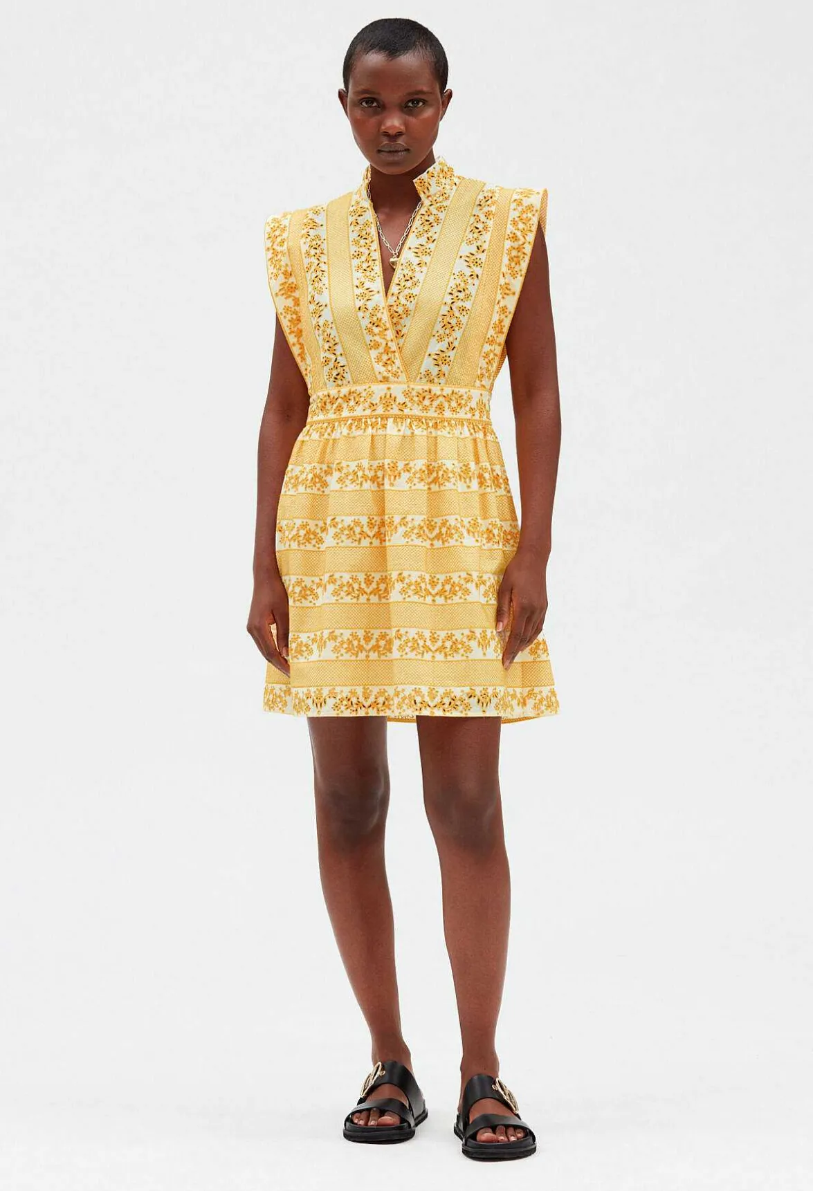 Robe Courte En Coton Brode^Claudie Pierlot Cheap