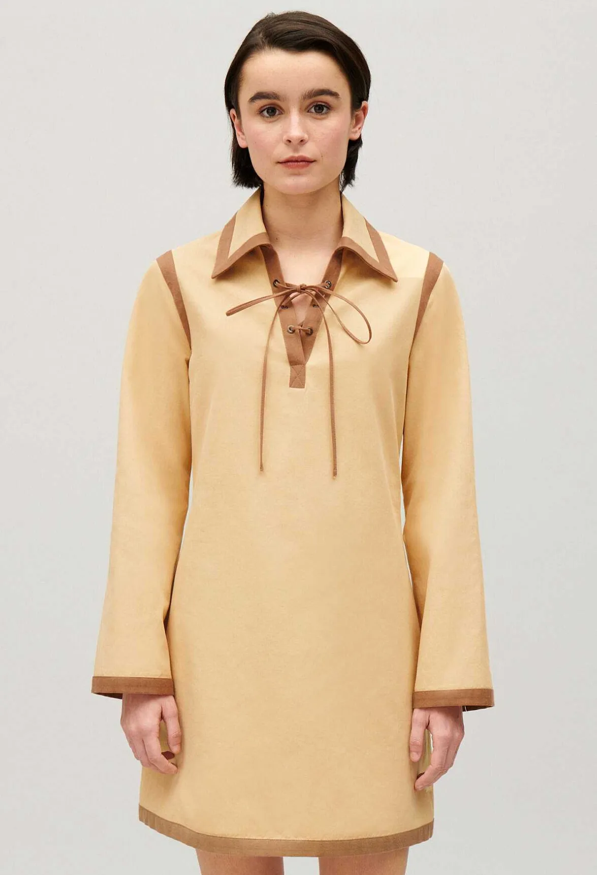 Robe Courte Lacee Beige^Claudie Pierlot Clearance