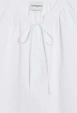 Robe Courte Lacee Blanche^Claudie Pierlot Discount