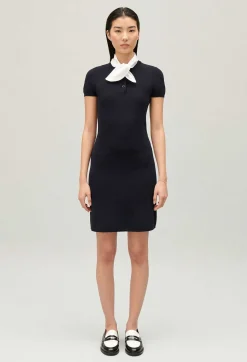 Robe Courte Maille Marine^Claudie Pierlot Store