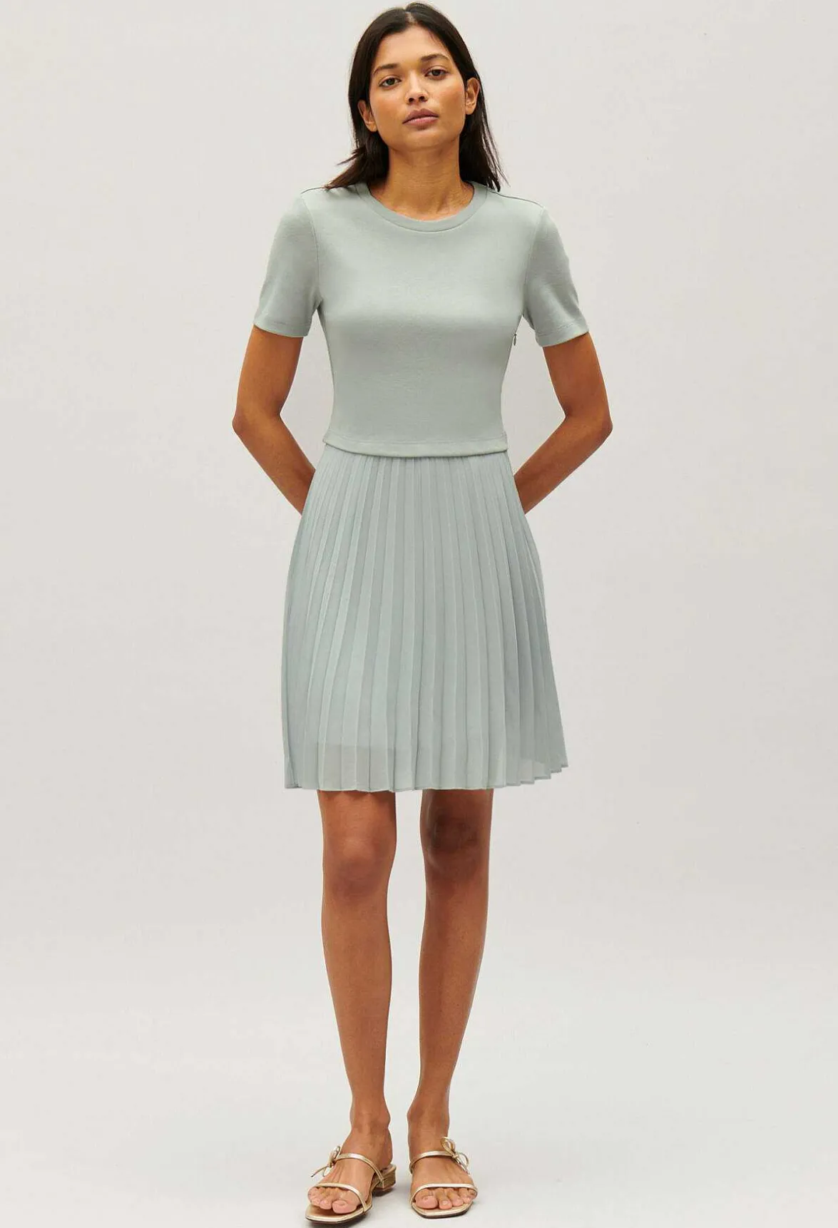 Robe Courte Plissee Amande^Claudie Pierlot Online