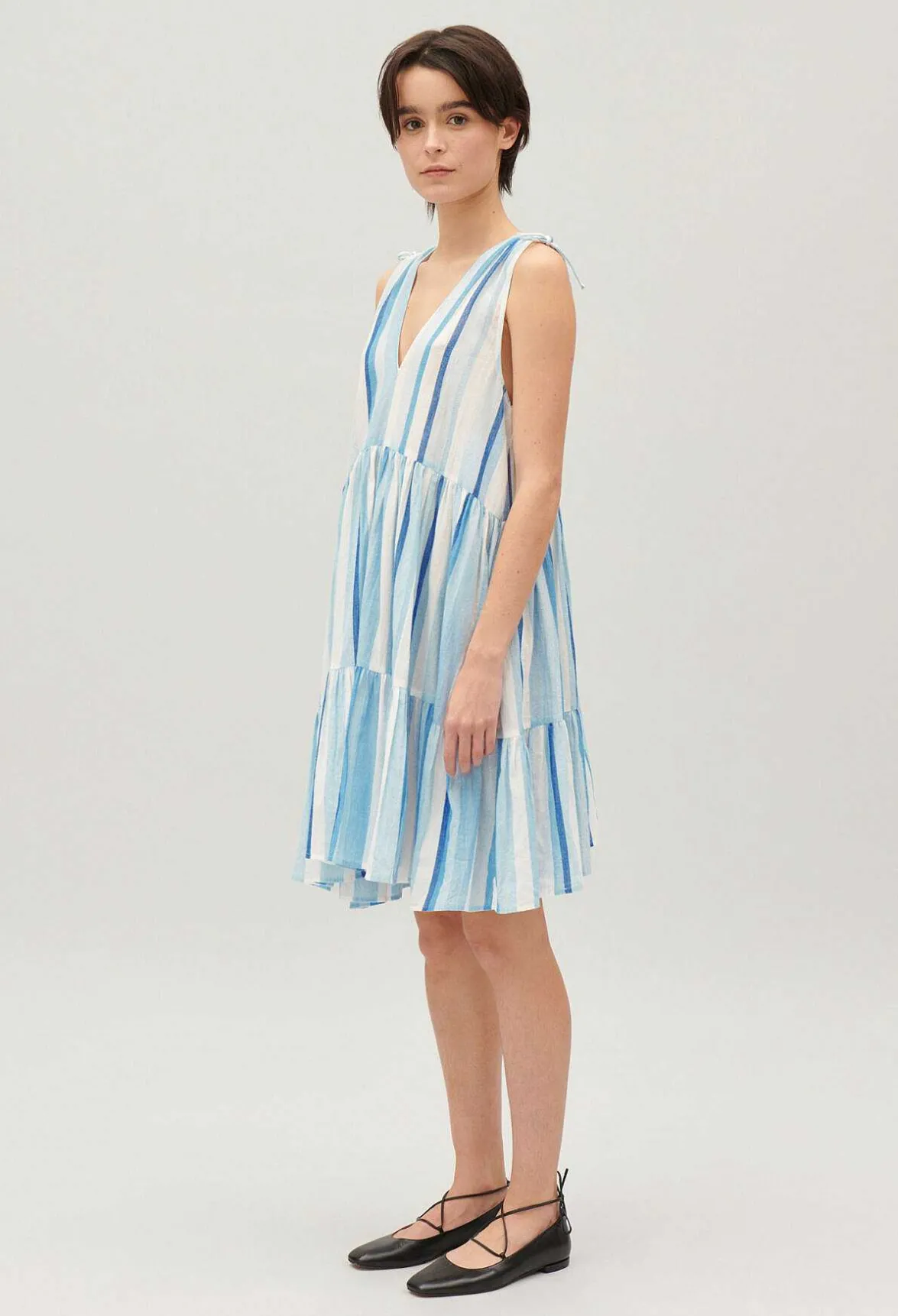 Robe Courte Rayures Bleue^Claudie Pierlot New
