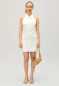 Robe Courte Satinee Ecrue^Claudie Pierlot Clearance
