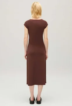 Robe Longue Boutonnee Marron^Claudie Pierlot Cheap