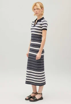 Robe Longue Maille Bicolore^Claudie Pierlot Online
