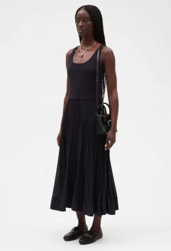 Robe Longue Plissee Marine^Claudie Pierlot Cheap
