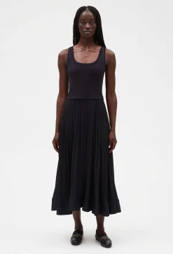 Robe Longue Plissee Marine^Claudie Pierlot Cheap