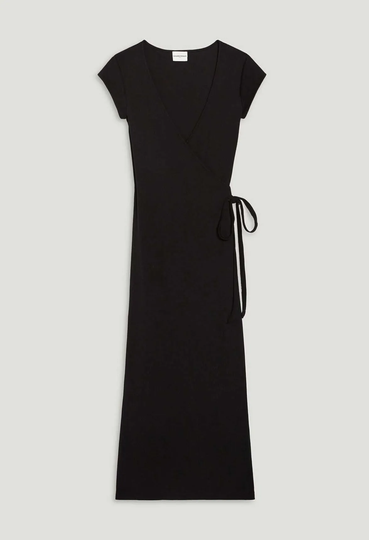 Robe Midi Cache-Coeur Noire^Claudie Pierlot Best Sale
