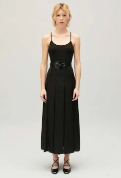Robe Midi Dos Croise Noire^Claudie Pierlot Outlet