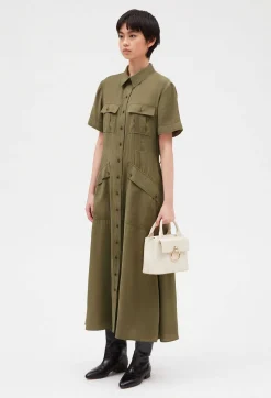 Robe Midi Fluide Manches Courtes^Claudie Pierlot Discount